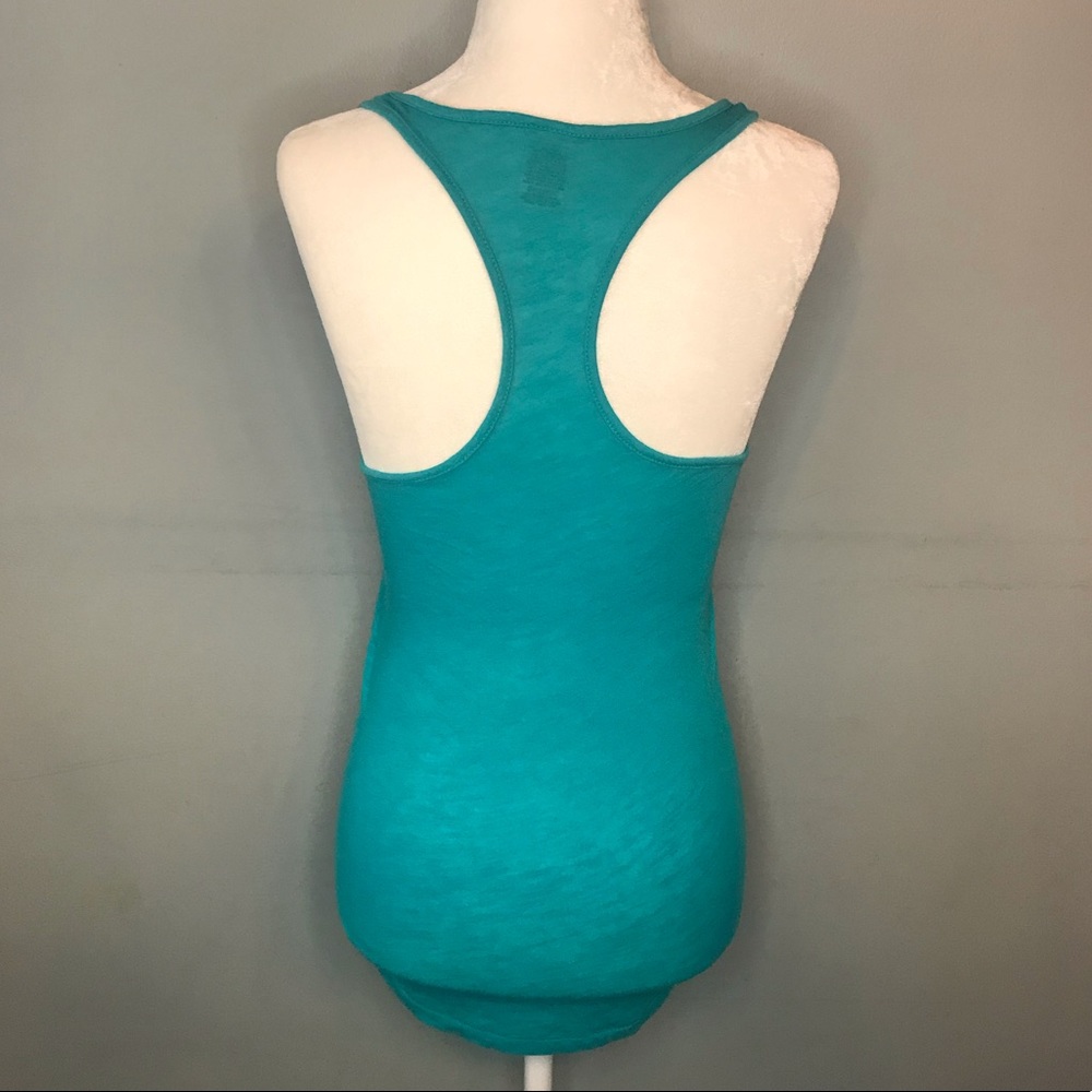 Pink brand teal sleepwear tank - Picture 3 of 4